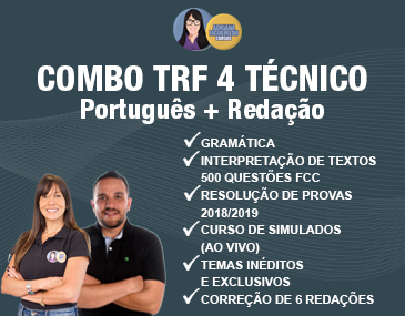 Combo TRF 4: Português + Redação Combo TRF 4: Português + Redação
