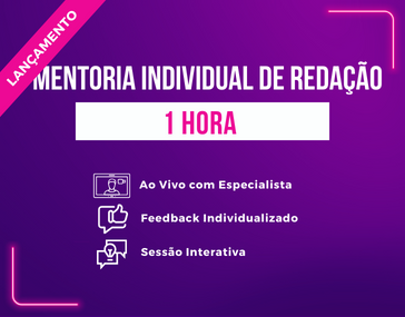 Mentoria Individual de Redao de 1 hora